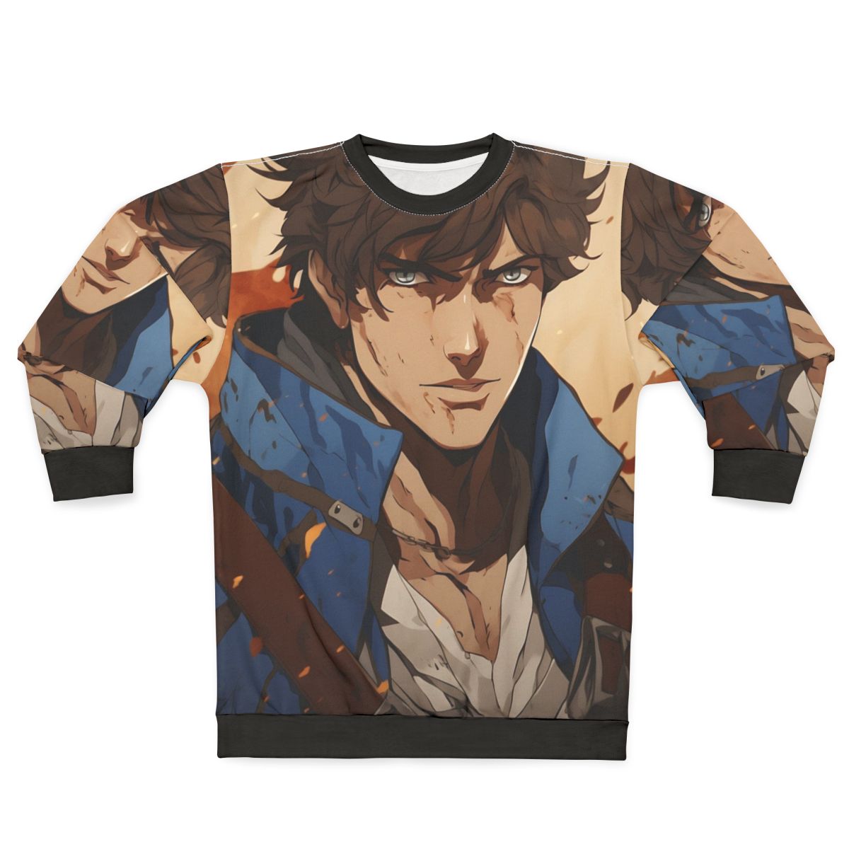 Castlevania Richter Belmont Netflix Sweatshirt - Symphony of the Night Fanart