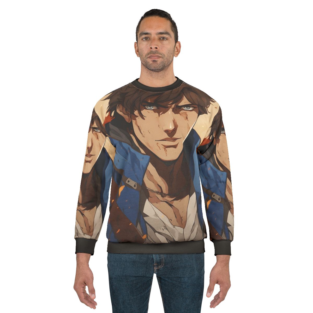 Castlevania Richter Belmont Netflix Sweatshirt - Symphony of the Night Fanart