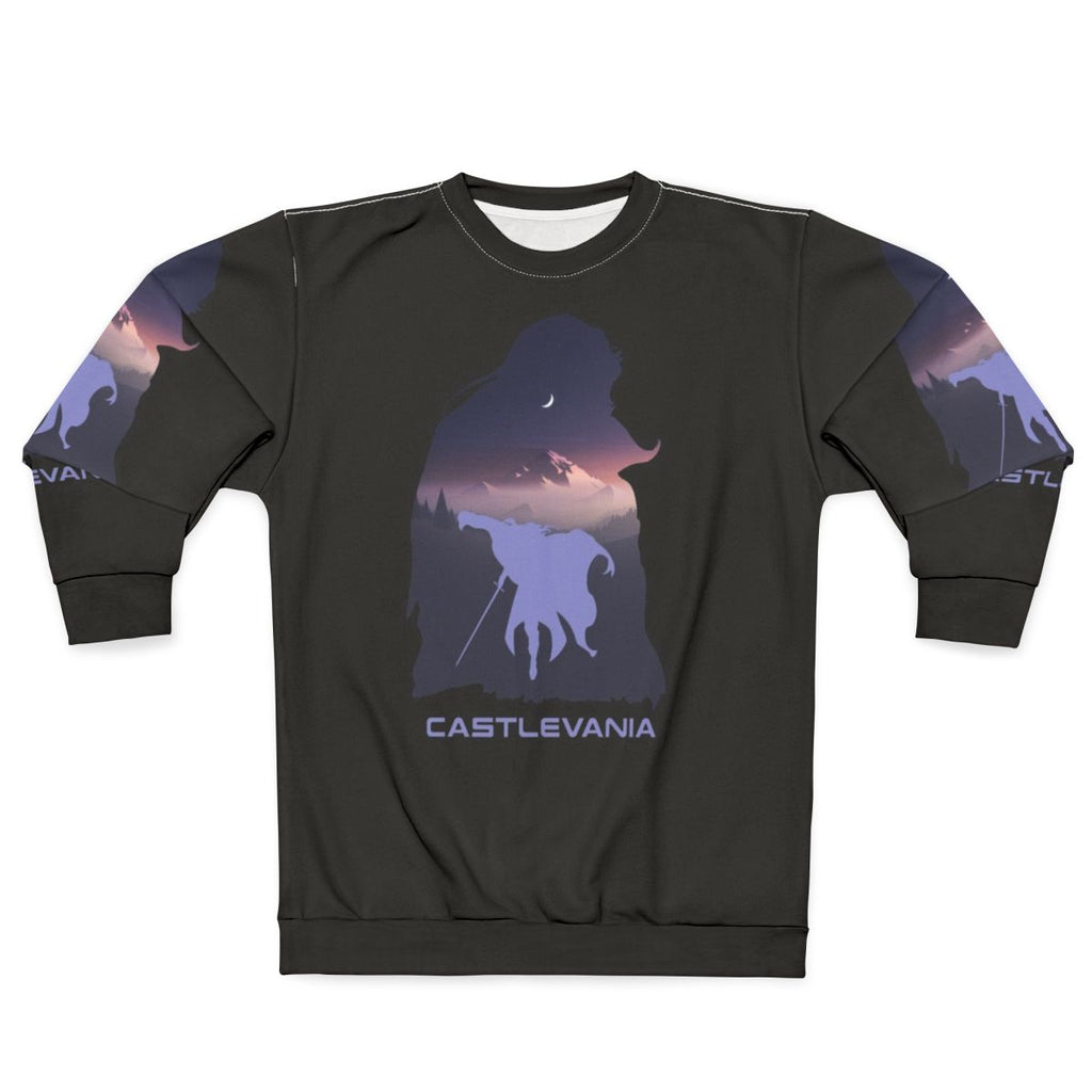 Castlevania Netflix Sweatshirt featuring Alucard and Aesthetic Imagery