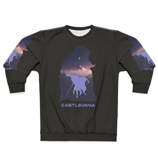 Castlevania Netflix Sweatshirt featuring Alucard and Aesthetic Imagery