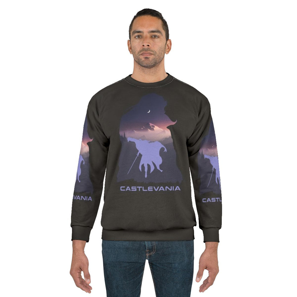 Castlevania Netflix Sweatshirt featuring Alucard and Aesthetic Imagery