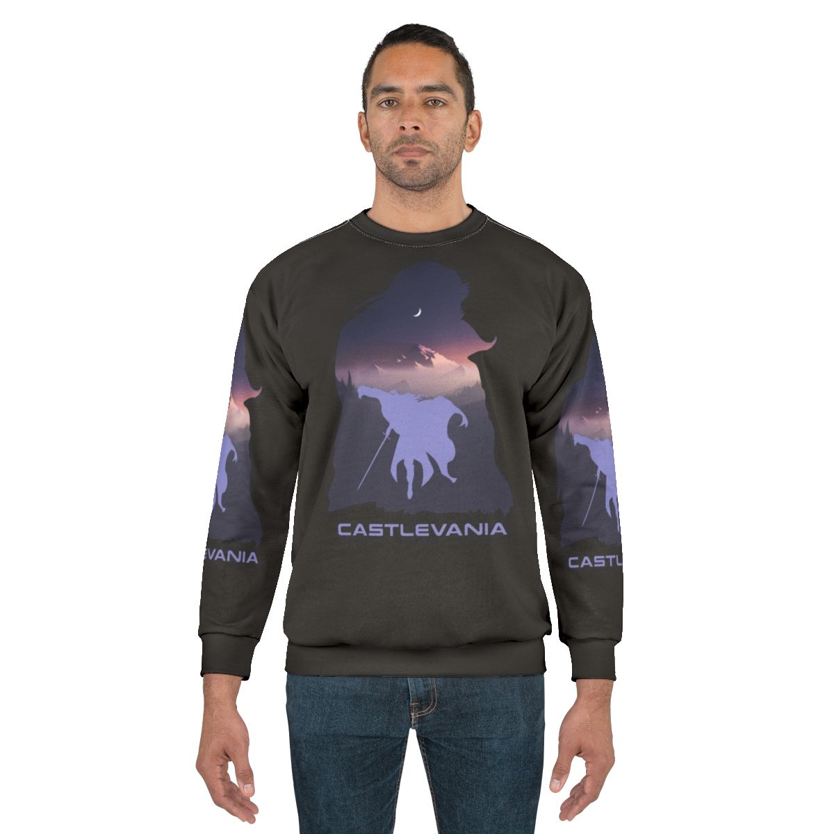 Castlevania Netflix Sweatshirt featuring Alucard and Aesthetic Imagery