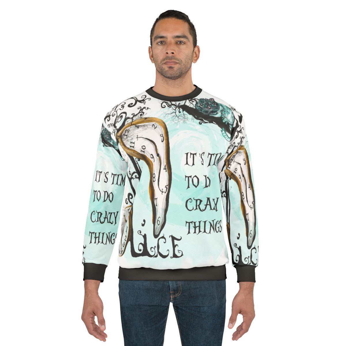 Cheshire Cat Alice in Wonderland Inspired Sweatshirt