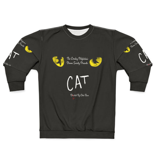 Cat inspired "The Play That Goes Wrong" sweatshirt