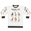 Cat Lady Hobbies Sweatshirt with Funny Graphic