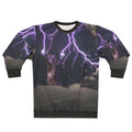 Cat lightning graphic sweatshirt