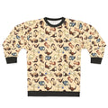 Cat Snakes Sweatshirt - Cozy Animal Print Pullover
