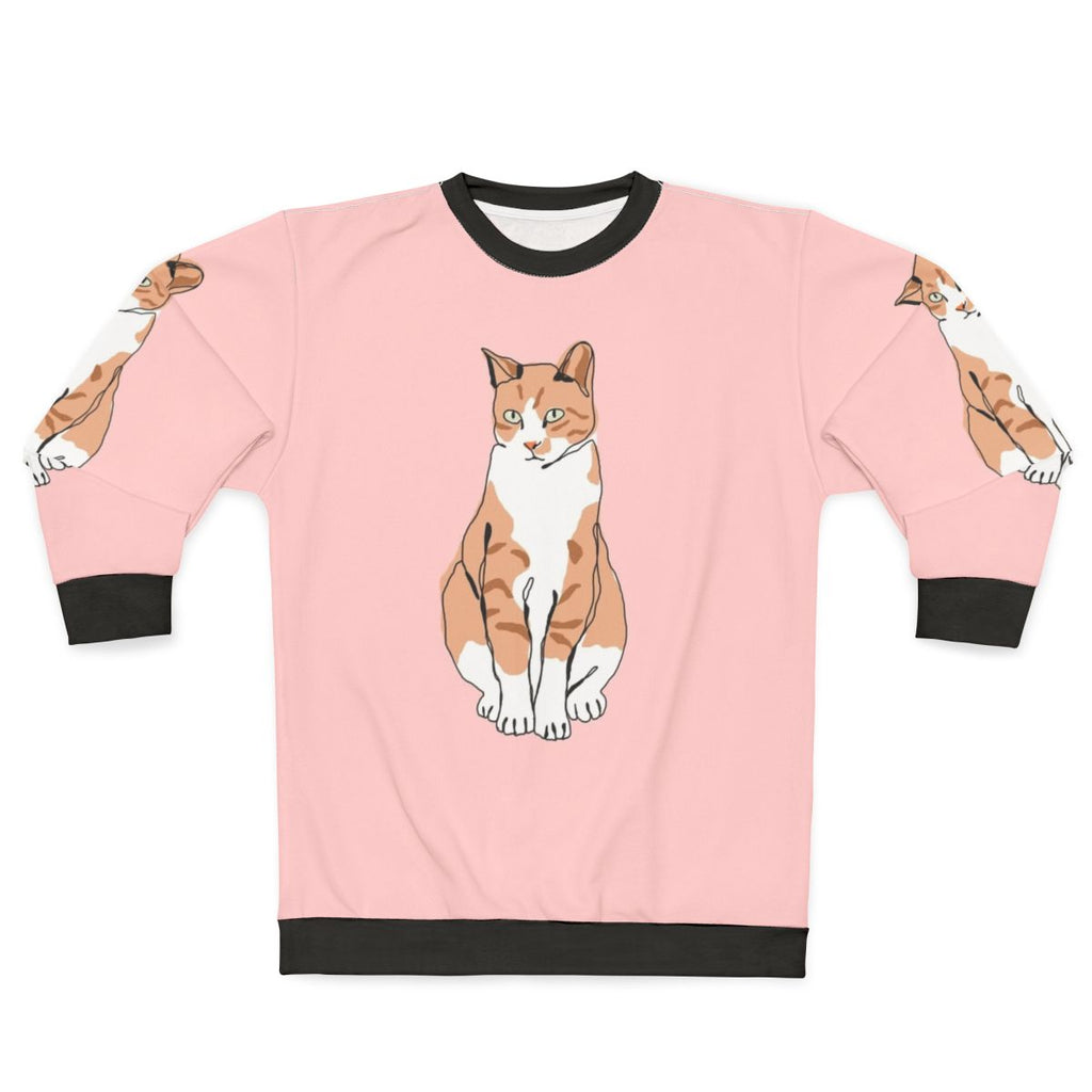 Comfortable cat-themed sweatshirt for pet owners and animal enthusiasts