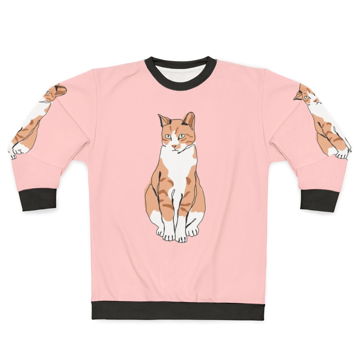 Comfortable cat-themed sweatshirt for pet owners and animal enthusiasts