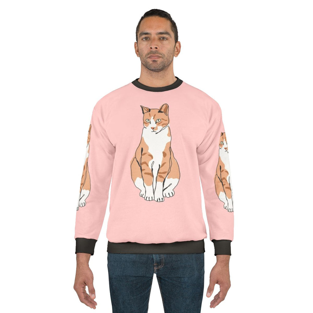 Comfortable cat-themed sweatshirt for pet owners and animal enthusiasts