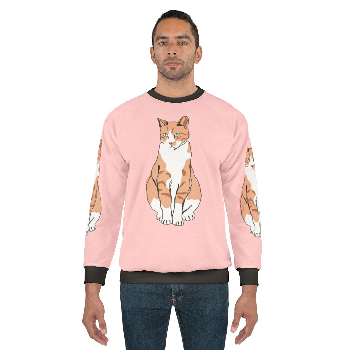 Comfortable cat-themed sweatshirt for pet owners and animal enthusiasts