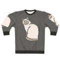 Cat Sweatshirt with Graphic Design