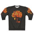 Cozy cat tree sweatshirt with funny feline design