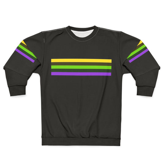 Striped sweatshirt for cosplay and fashion modeling