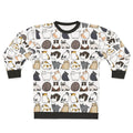 Cats Print Cozy Sweatshirt