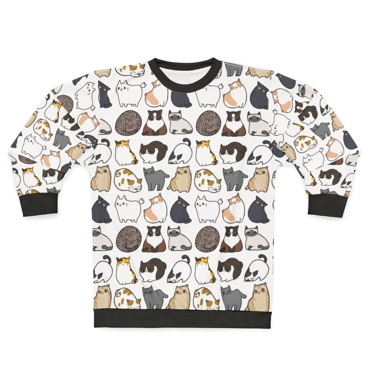 Cats Print Cozy Sweatshirt