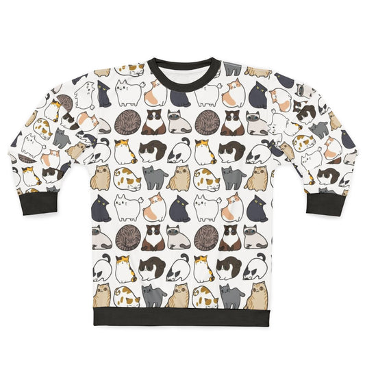 Cats Print Cozy Sweatshirt