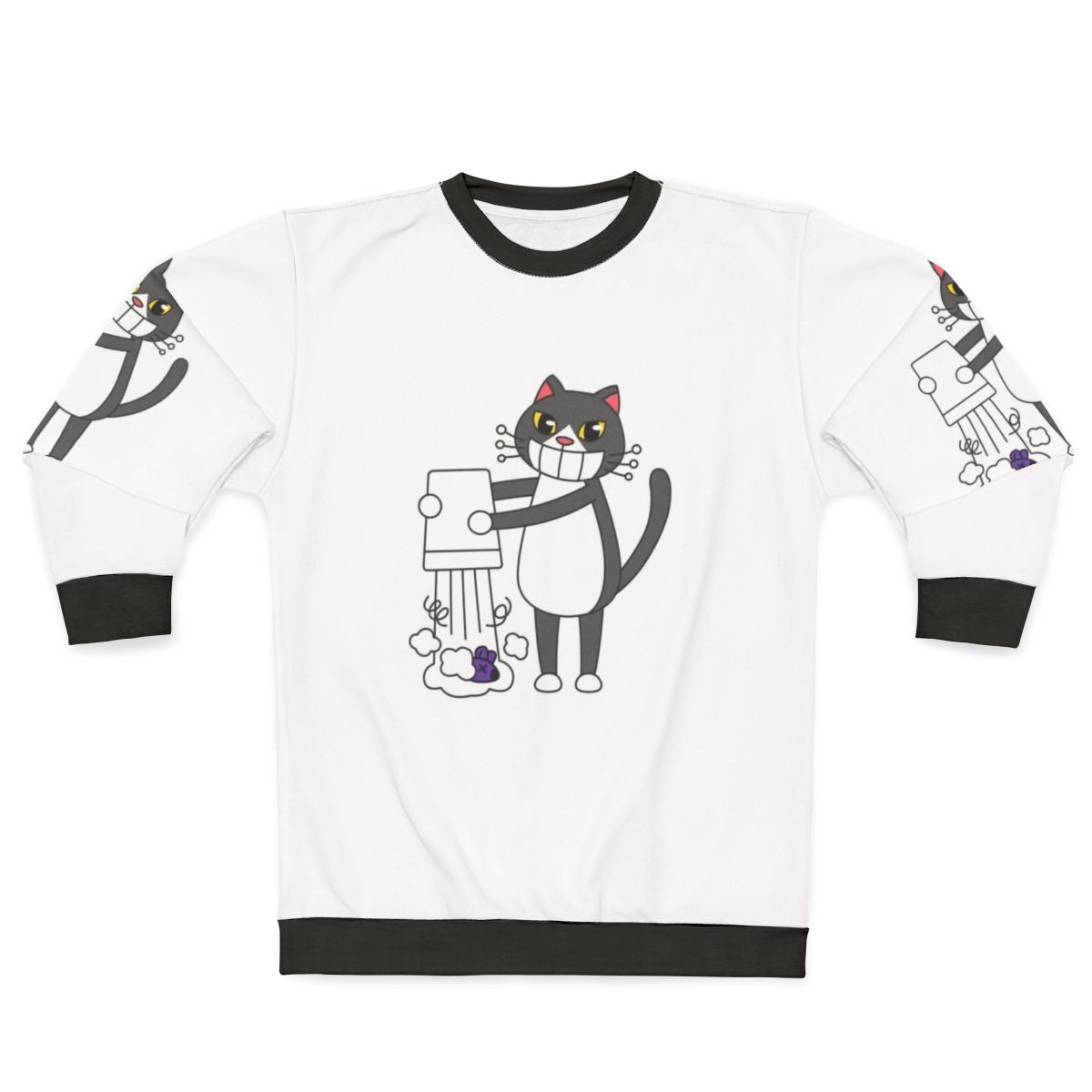 Cats Hobbies Sweatshirt featuring an adorable design of cats engaged in various hobbies