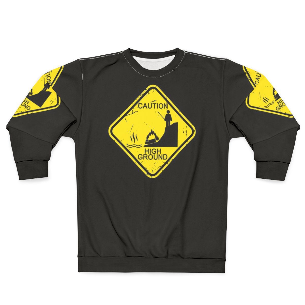 Caution High Ground Star Wars Prequel Meme Sweatshirt