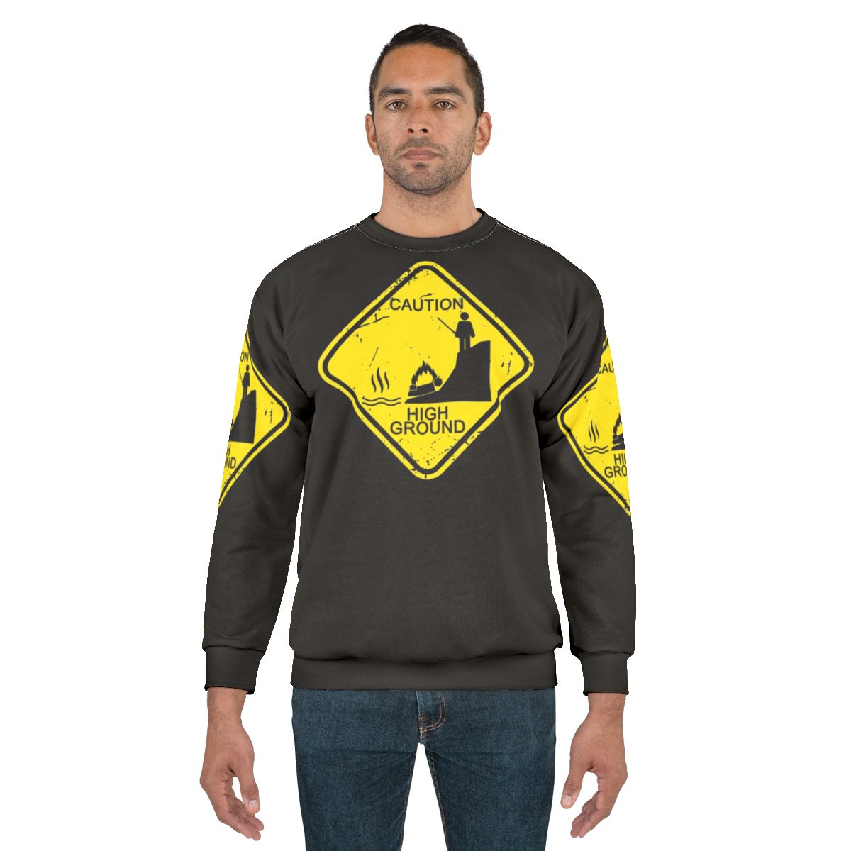 Caution High Ground Star Wars Prequel Meme Sweatshirt