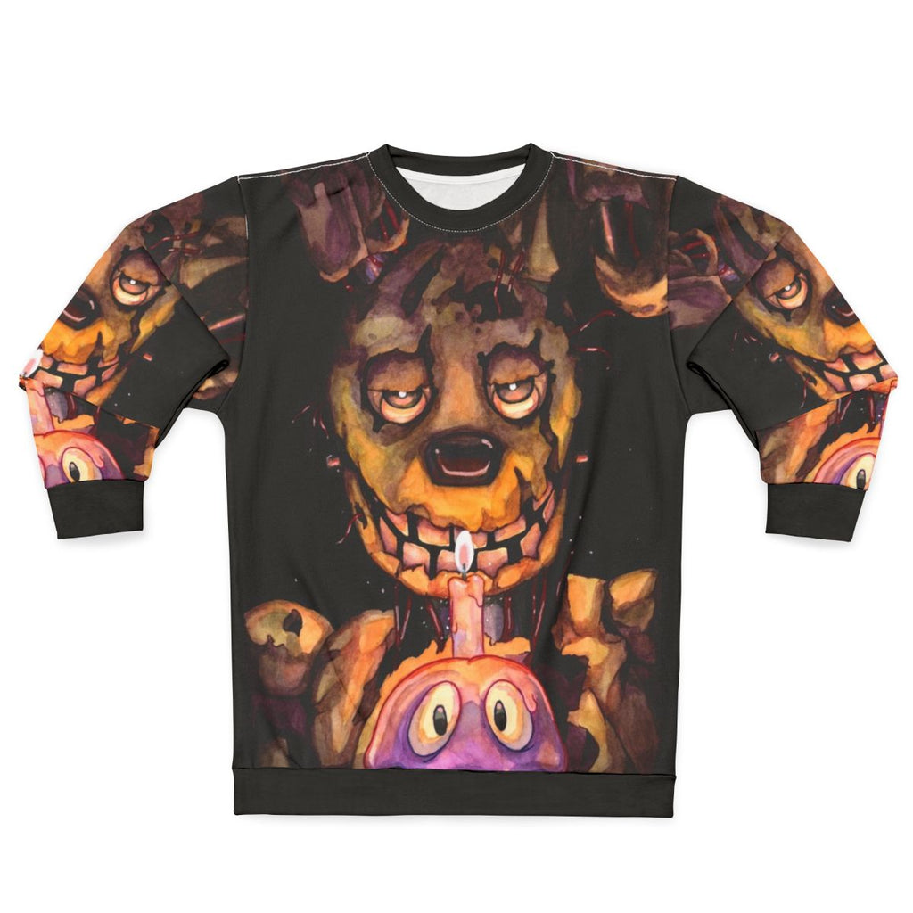 FNAF Springtrap Watercolor Sweatshirt