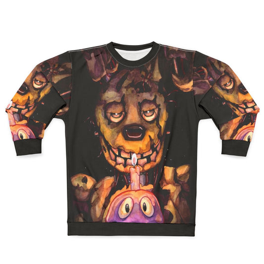FNAF Springtrap Watercolor Sweatshirt