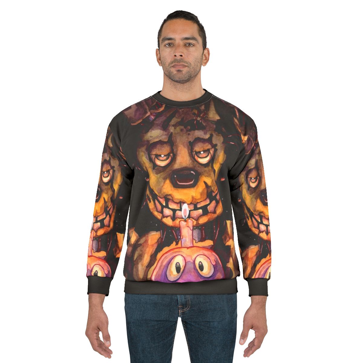 FNAF Springtrap Watercolor Sweatshirt