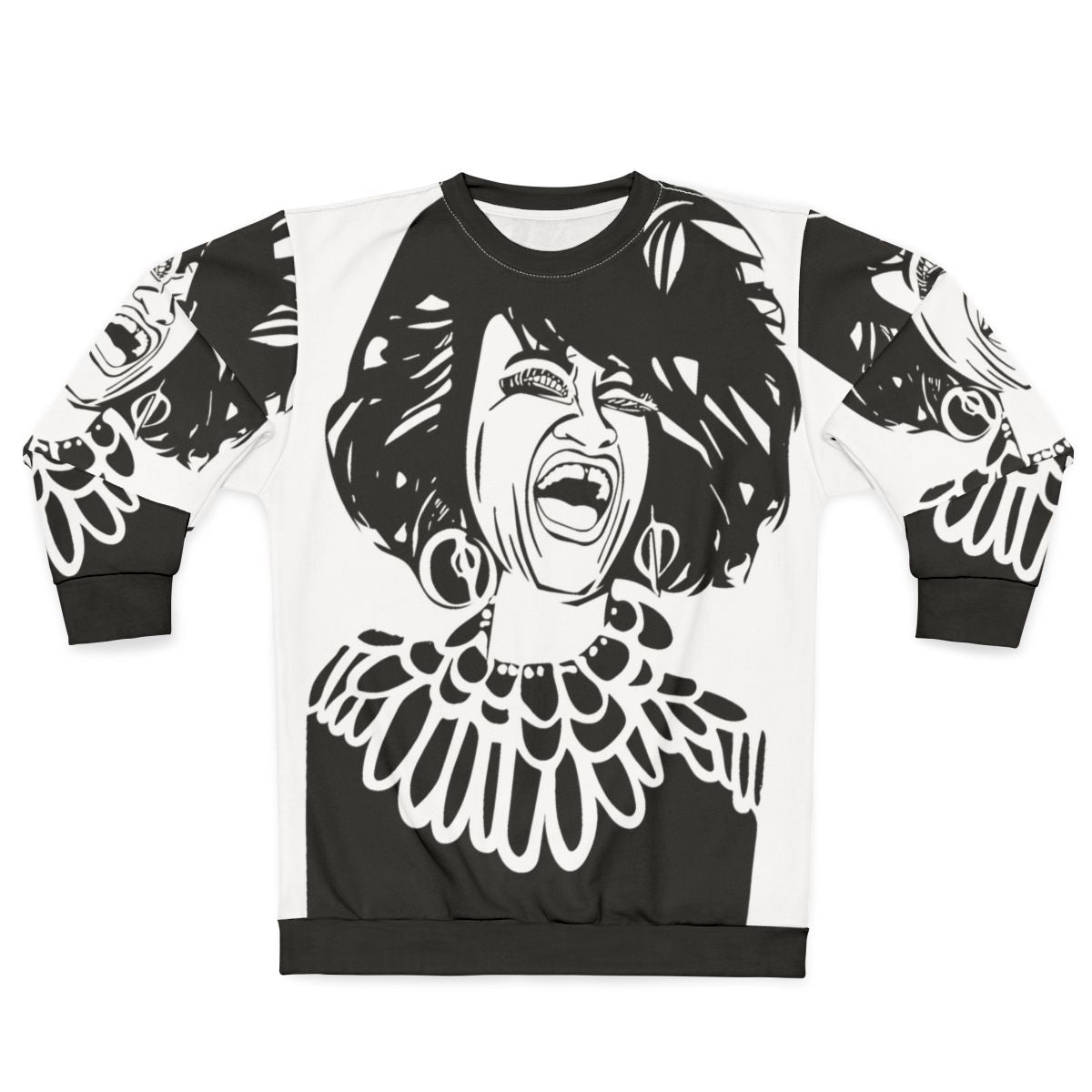 Celia Cruz abstract portrait sweatshirt