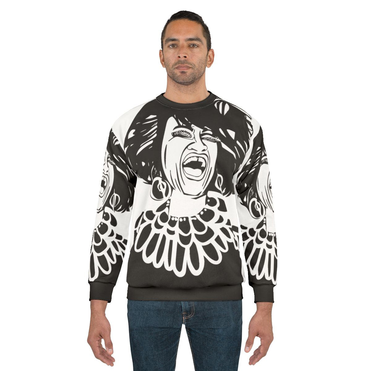 Celia Cruz abstract portrait sweatshirt