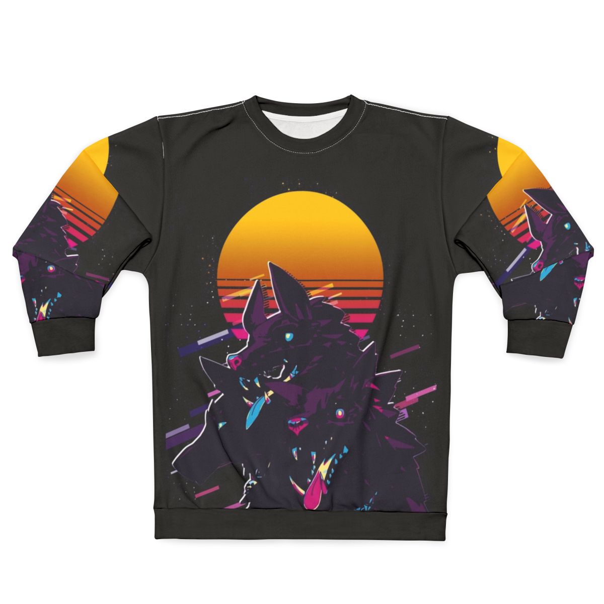 Cerberus Hades 80s Retro Sweatshirt