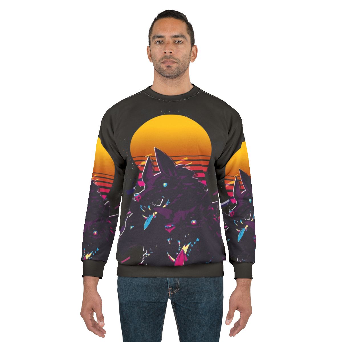 Cerberus Hades 80s Retro Sweatshirt