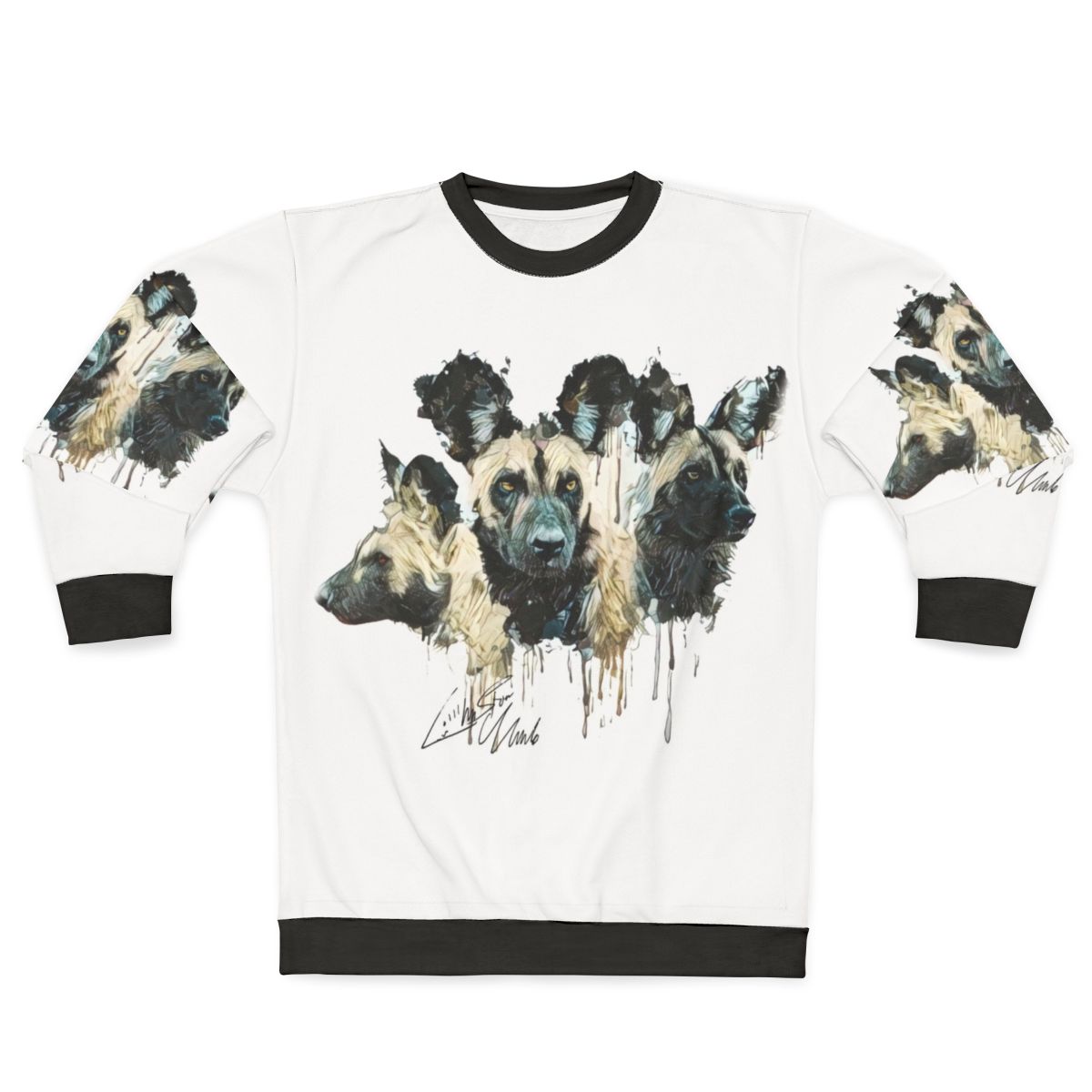 Cerberus wild african dog printed sweatshirt