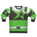 Chameleon Green Sweatshirt with Super Sentai and Space Motifs