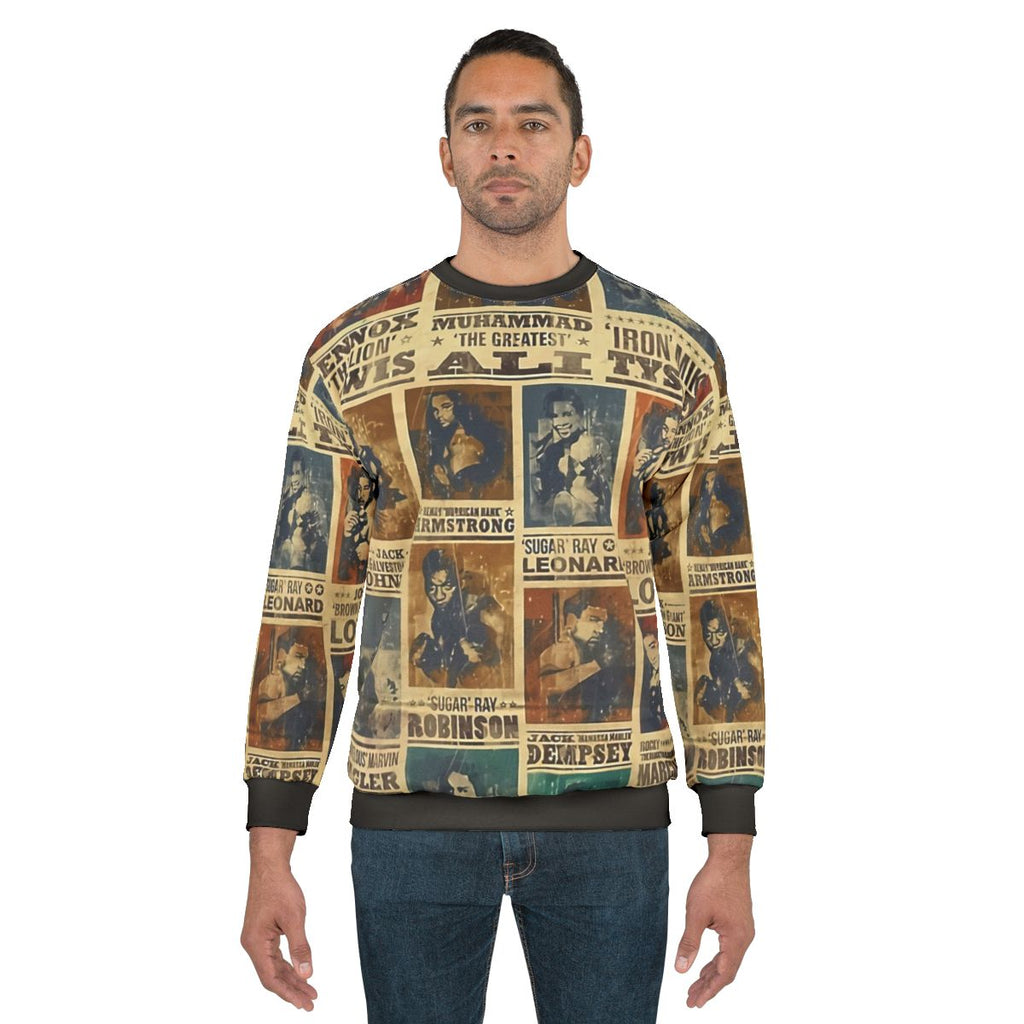 Retro champion boxing poster sweatshirt