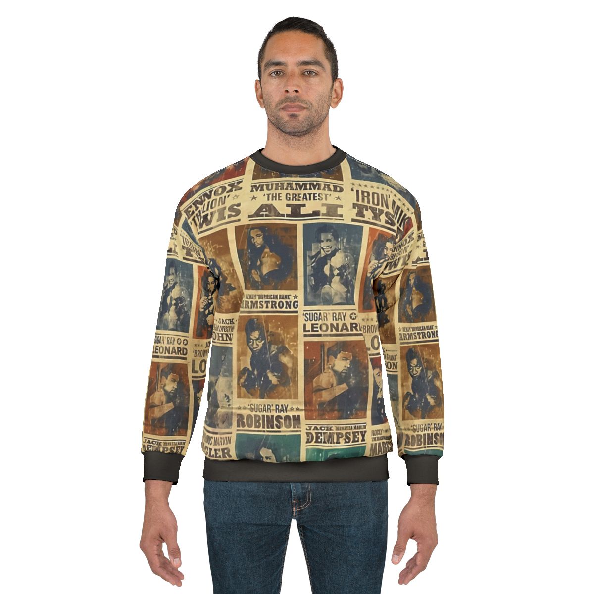 Retro champion boxing poster sweatshirt
