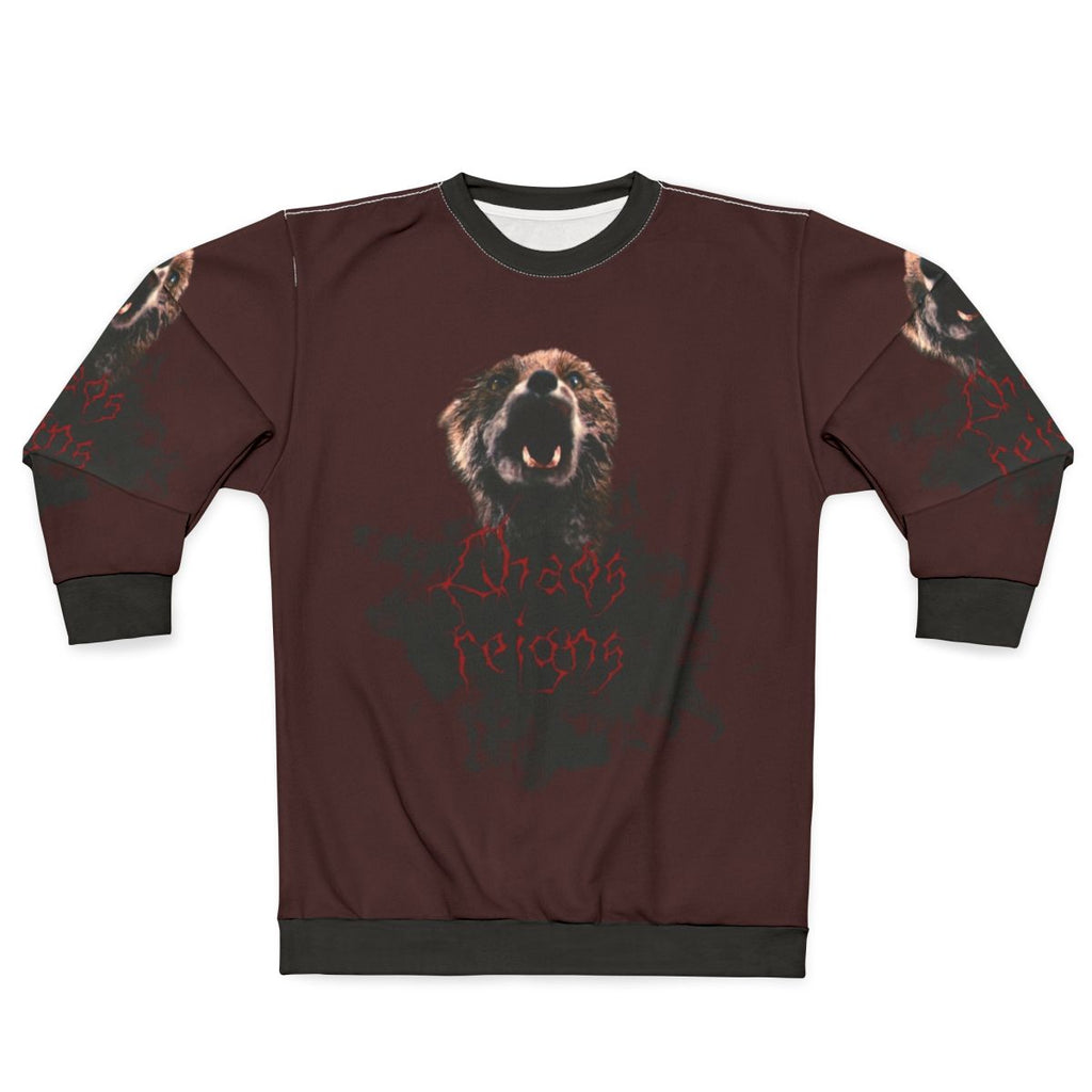Chaos Reigns Occult Black Metal Sweatshirt