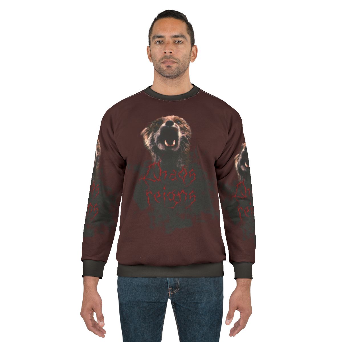 Chaos Reigns Occult Black Metal Sweatshirt