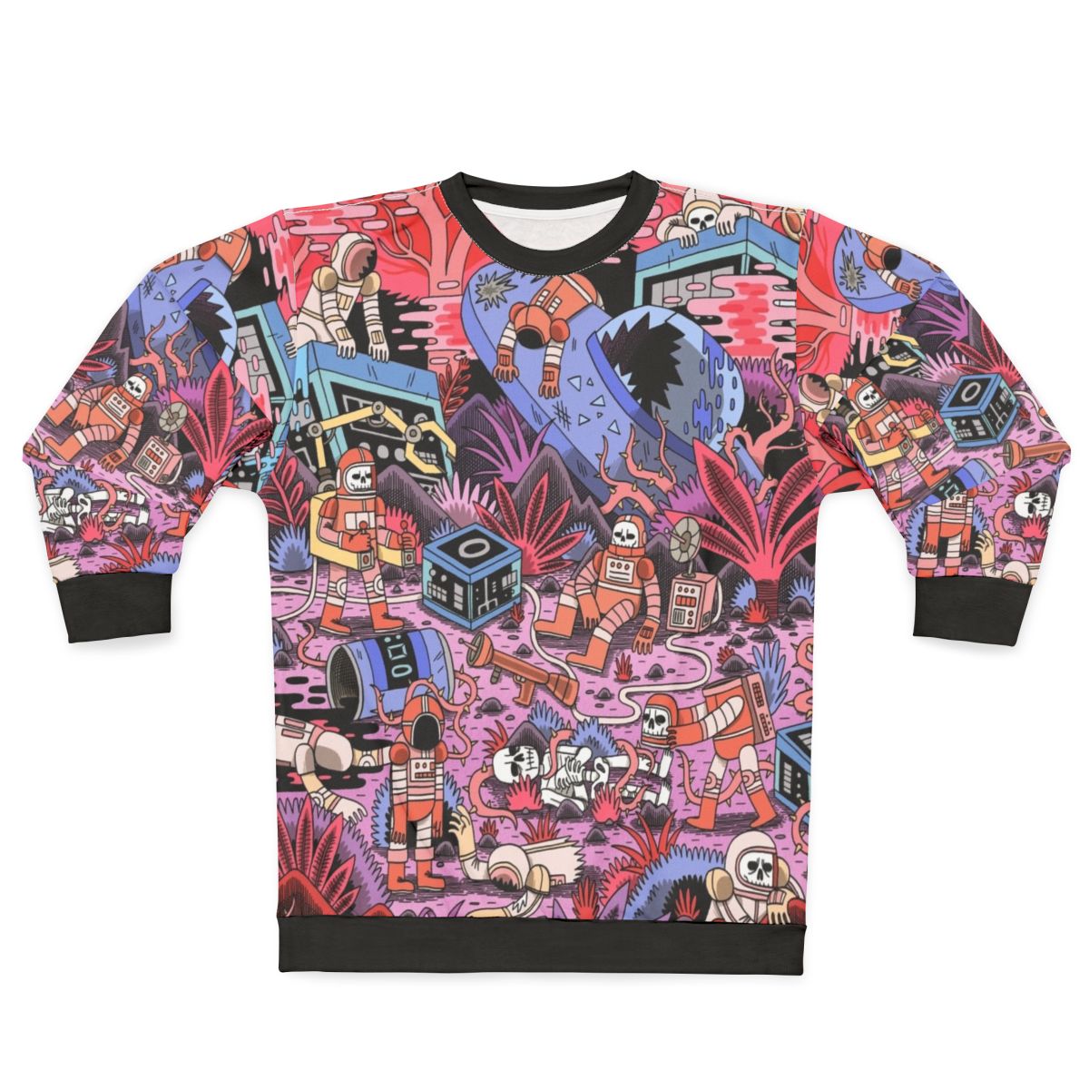 Chaos Sweatshirt featuring a sci-fi spaceman design