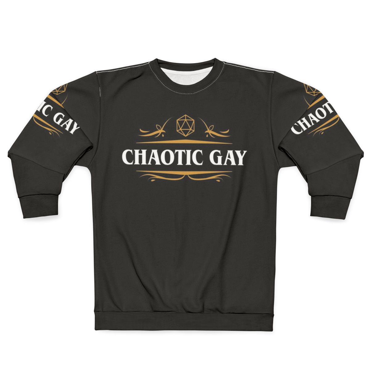 Chaotic Gay Alignment Tabletop RPG Gaming Sweatshirt