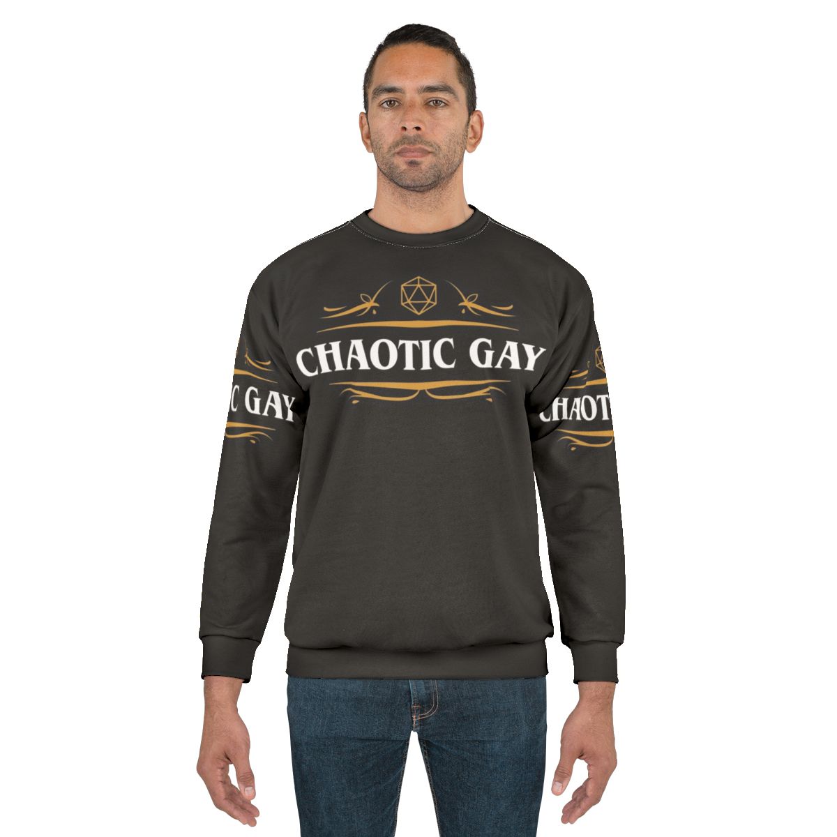 Chaotic Gay Alignment Tabletop RPG Gaming Sweatshirt