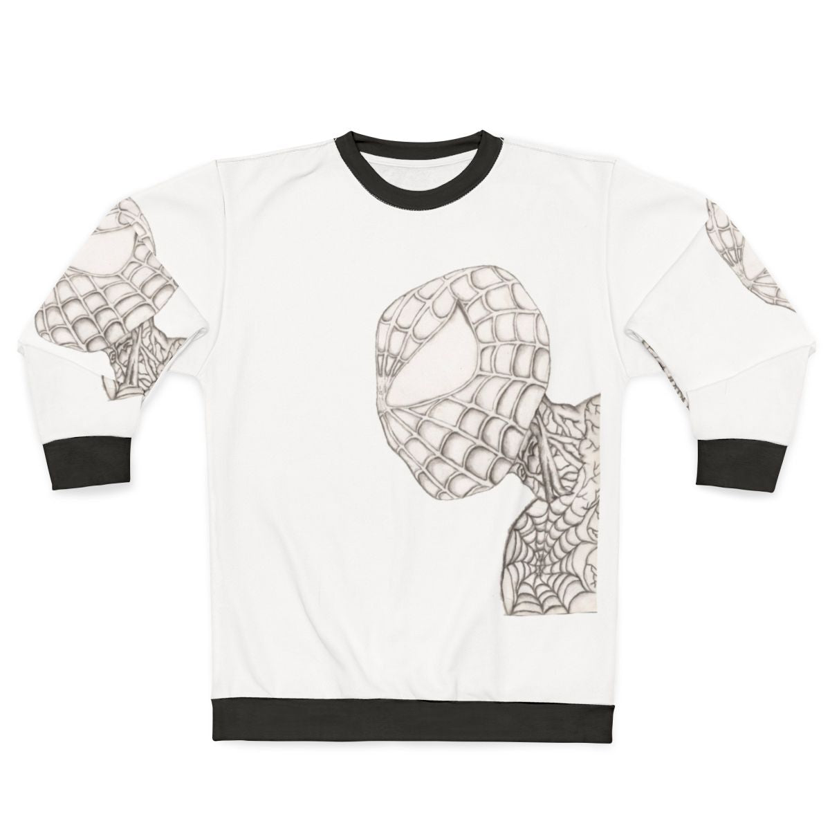 Charcoal superhero graphic sweatshirt