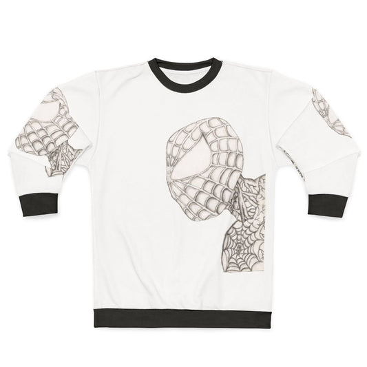 Charcoal superhero graphic sweatshirt