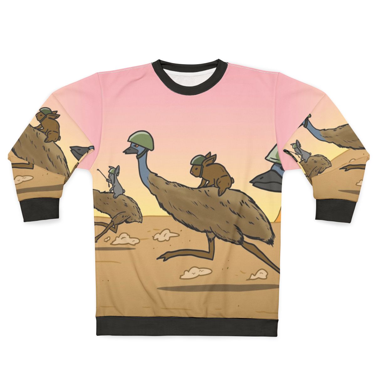 Charge of the Bunny Emu Cavalry Sweatshirt
