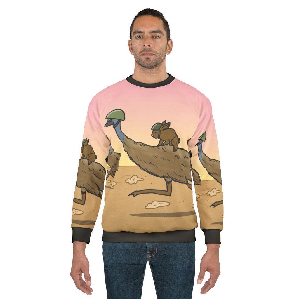 Charge of the Bunny Emu Cavalry Sweatshirt