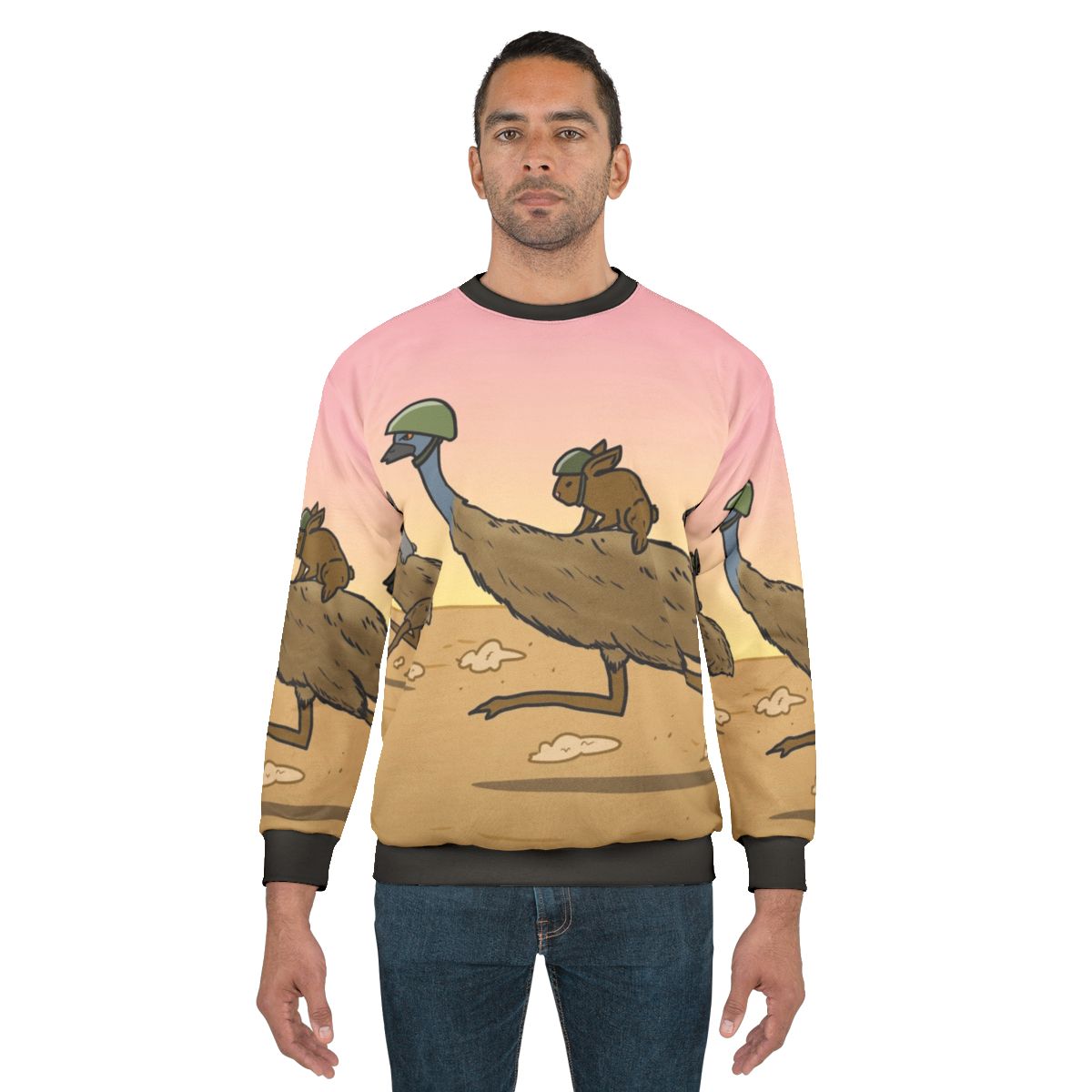 Charge of the Bunny Emu Cavalry Sweatshirt