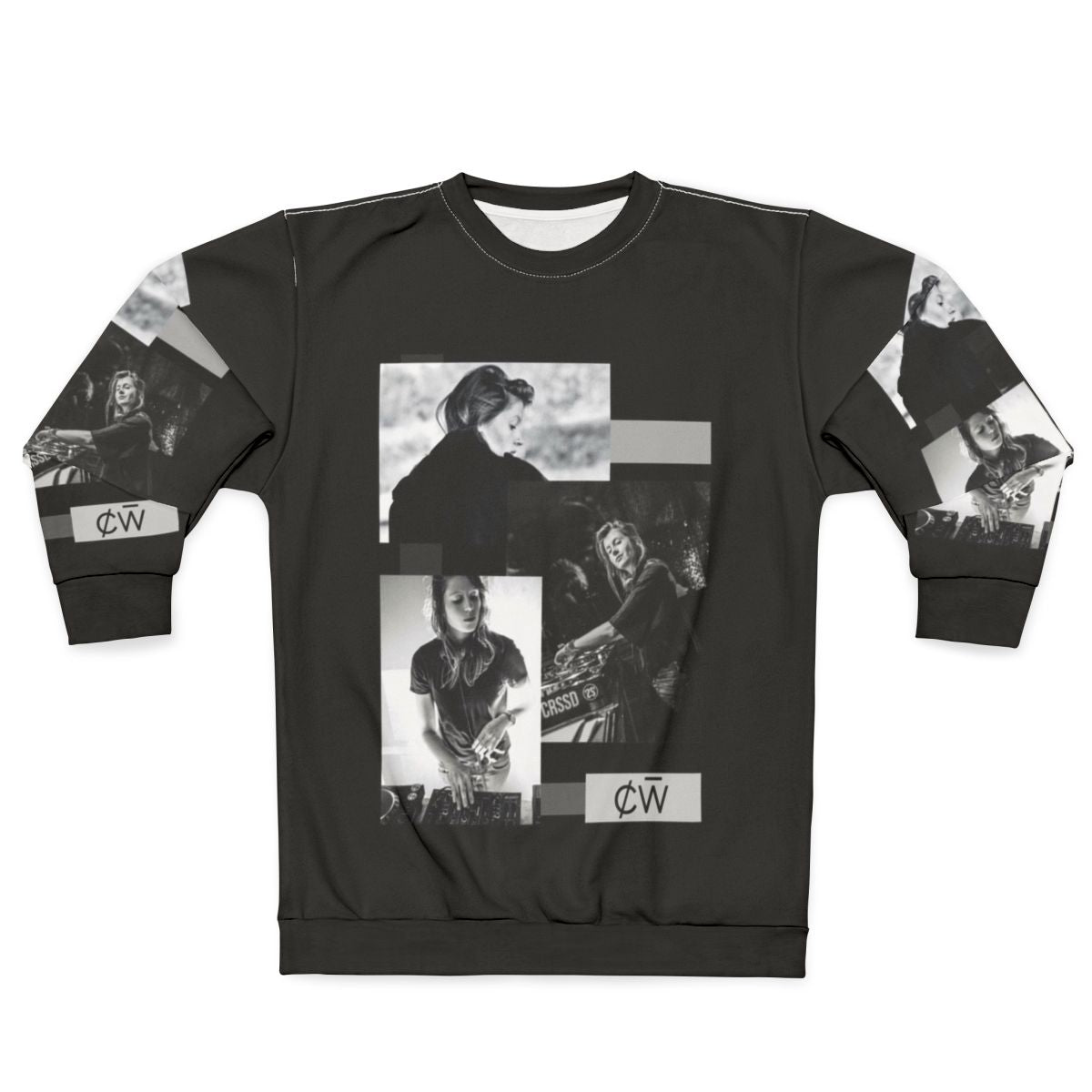 Charlotte De Witte Black and White Graphic Sweatshirt