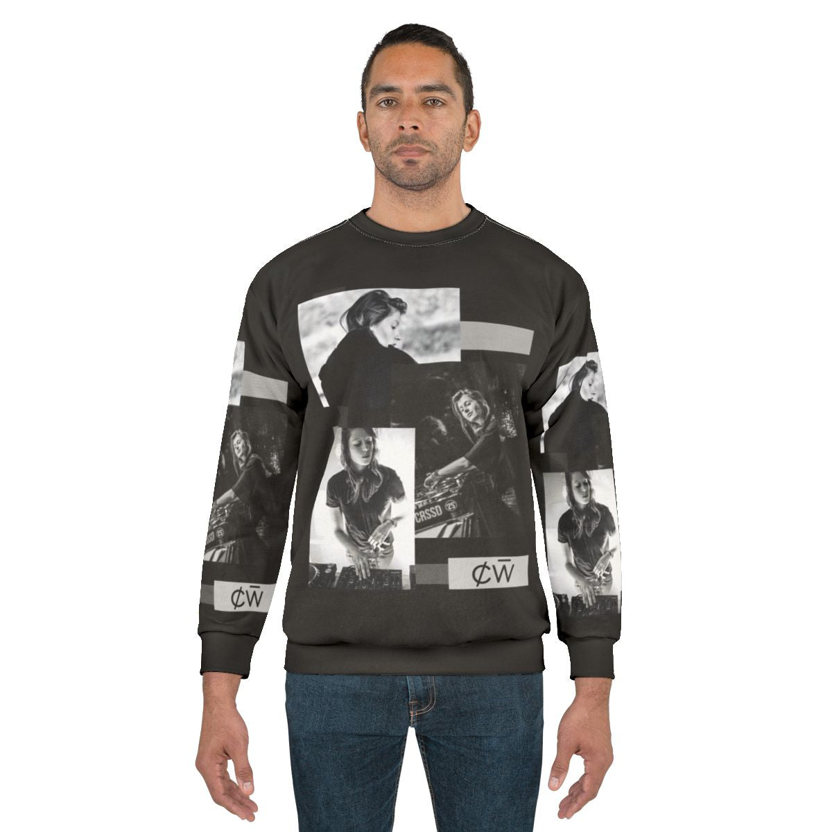 Charlotte De Witte Black and White Graphic Sweatshirt