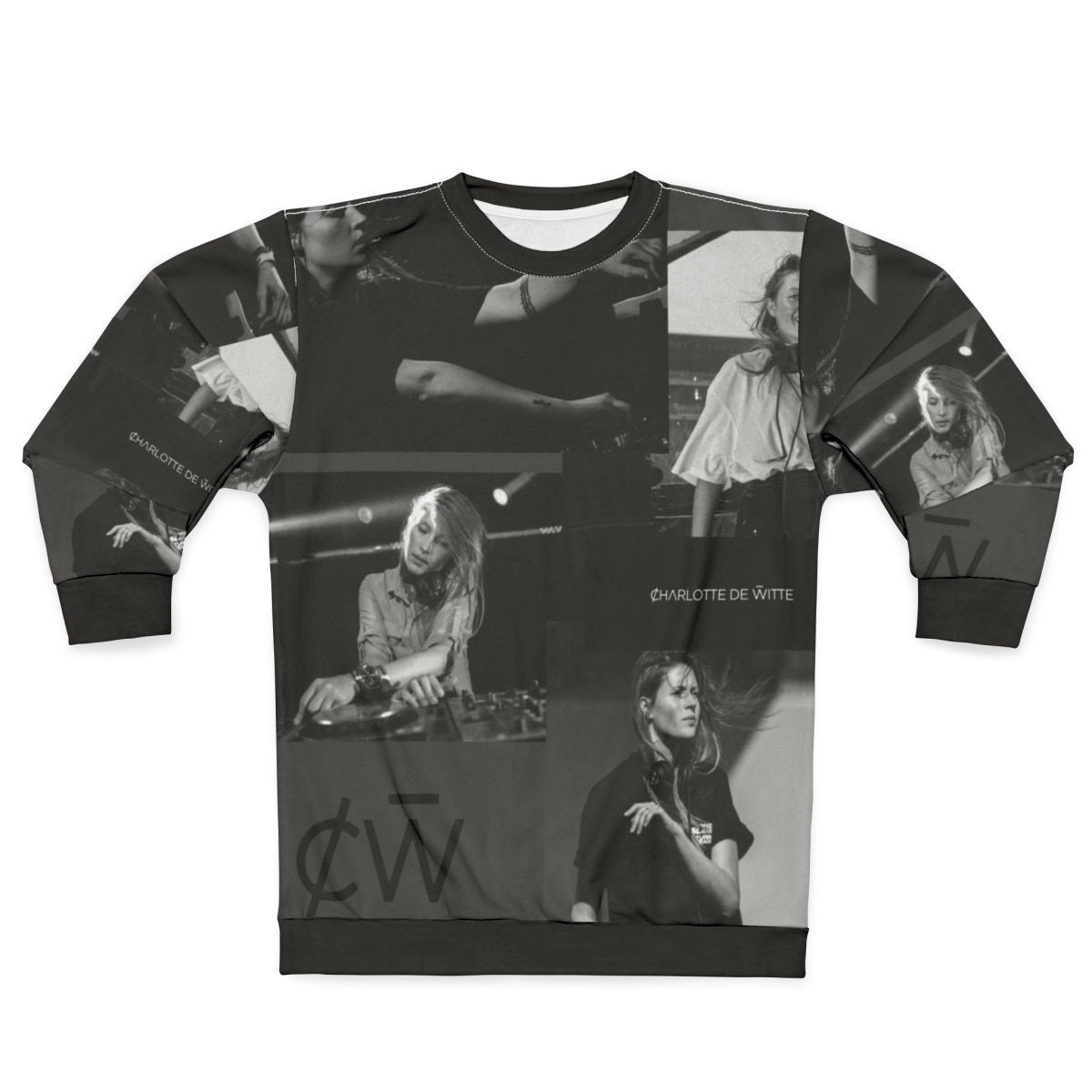 Charlotte De Witte Black and White Techno Sweatshirt