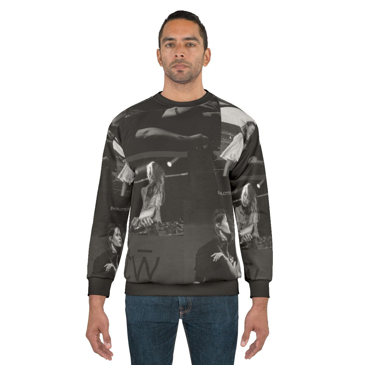 Charlotte De Witte Black and White Techno Sweatshirt