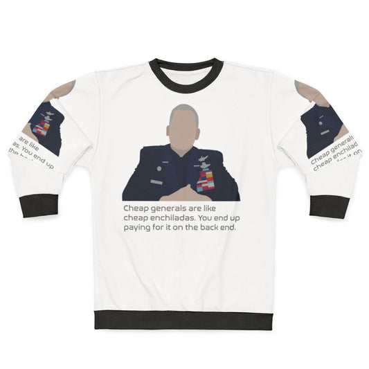 Cheap Generals Enchiladas Sweatshirt featuring a comedy design